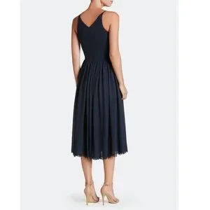 cotton lace midi dress Simkhai - AVALEIGH COTTON LACE MIDI DRESS - OXFORD BLUE STRIPE